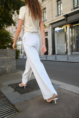 WIDE-LEG TROUSERS WITH DARTS - Zara фото 6
