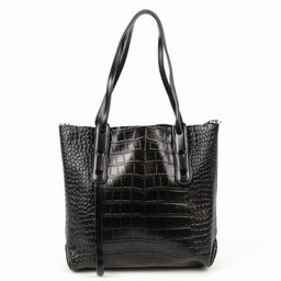 Женская кожаная сумка шоппер под крокодила 0057-1 - Cidirro фото 2