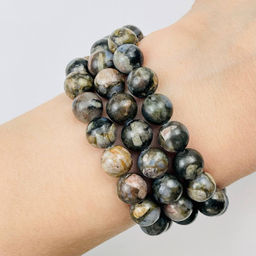 Бусины для украшений из Яшмы (43 бусины) 38 см