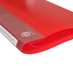 Цена за 2 шт. Папка с 10 вкладышами А4, 500 мкм, Calligrata, карман на корешке, красная  фото 4