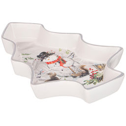 БЛЮДО AGNESS С НОВЫМ ГОДОМ! В ФОРМЕ ЕЛКИ 23*19,5*5 СМ  фото 3