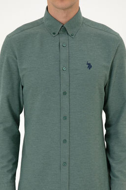 Erkek Koyu Ye_il Uzun Kollu Basic G_mlek Sepette S_rpriz _ndirim - U.s. polo assn фото 6
