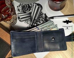 Мужское кожаное портмоне Dierhoff Д 6010-920  фото 3