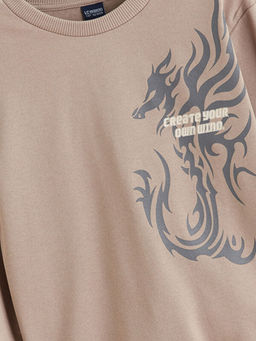 Bisiklet Yaka Erkek ?ocuk Sweatshirt