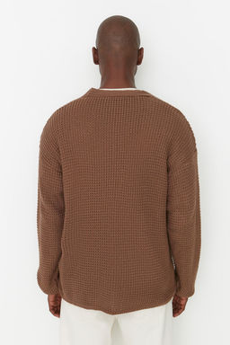 TRENDYOL MAN Vizon Oversize Genis Kesim V Yaka Dokulu H?rka TMNAW21HI0238 - Trendyolmilla фото 5