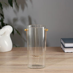 Ваза «Сумочка», 800 мл, h=18 см, стекло, прозрачная