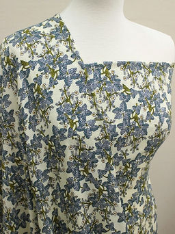 Штапель Мироль цв.шампань, ш.1.45м, вискоза-100%, 100гр/м.кв - Купава фото 2