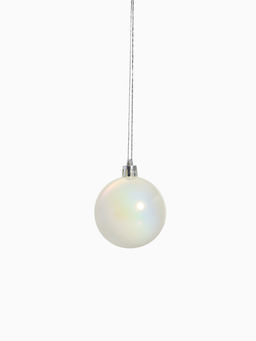 Ёлочные игрушки Мелодия ассорти люкс, шары новогодние, d=6 см, набор 24 шт., бело-бордовый - Зимнее волшебство фото 18