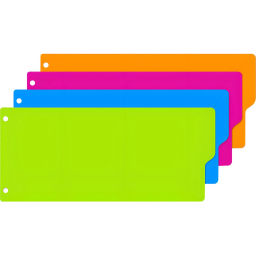 Разделитель листов полоски,пласт,12 л.,4 цвет.Attache Selection  фото 2