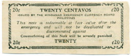 20 сентаво 1943 года Филиппины (Минданао, Администрация США)