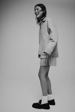 Jersey de punto fino con cuello - H&m фото 4