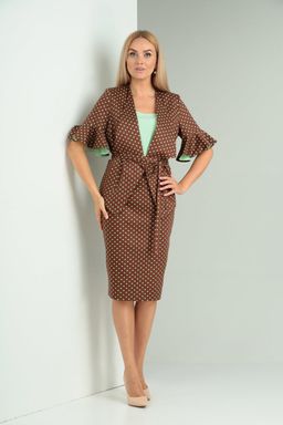 Костюм Gamma & Gracia 545 шоколад салатовый горох  фото 4