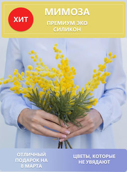 Мимоза пучок из 5 шт - Желтый