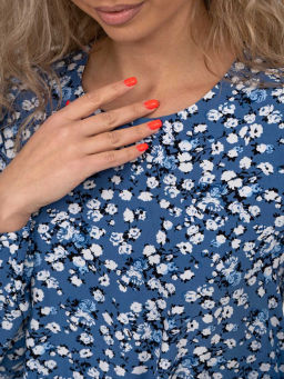 Платье женское, цвет синий голубой черный