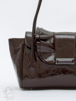 Сумка женская кожаная 2430-2Y coffee  Polina&Eiterou