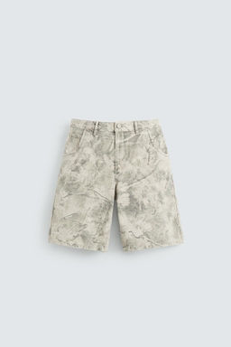 ABSTRACT PRINT RELAXED FIT BERMUDA SHORTS - Zara фото 10