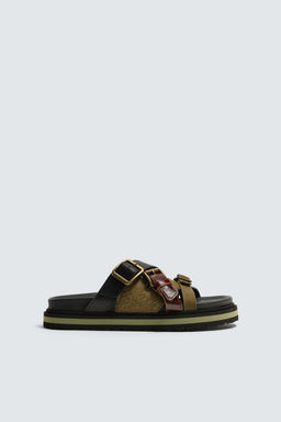 LTHR SNDLS / Verde agua - Zara фото 3