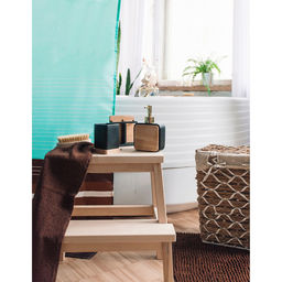 Аксессуары для ванной Агат, 4 предмета: дозатор, мыльница, 2 стакана, чёрные - Simaland фото 13