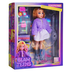 Модная кукла коллекция Glam Teens Эмили с аксессуарами, 25 см