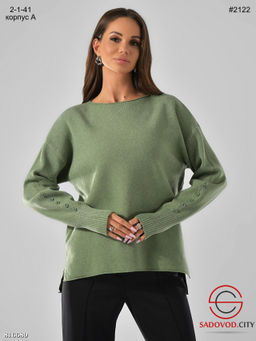 Женская тёплая кофта с пуговицами - Bruno фото 5