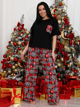 3124-ДК ДОМАШНИЙ КОСТЮМ (брюки) (Красный) - А-дина фото 2