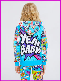 Толстовка "Поп-Арт",морская волна