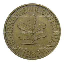 Монета 10 пфеннигов 1982 года G Германия