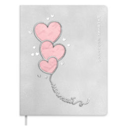 Дневник школьный арт. 72447 / 15 ВОЗДУШНЫЕ СЕРДЕЧКИ (кожзам: А5+; твёрдый переплёт с поролоном, мат