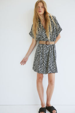 Vestido camisero con cinturon - H&m фото 3