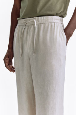 Pantal?n en mezcla de lino Relaxed Fit - H&m фото 9