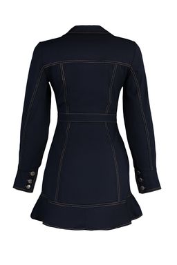 TRENDYOLMILLA Haki Dugme ve Dikis Detayl? Mini Dokuma Gomlek Elbise TWOAW23EL01424