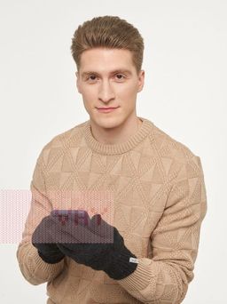 Перчатки мужские 212-8229. 02 т.серый