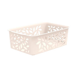 Корзина 1,2л LEAVES 184*127*62мм молочный