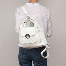 Сумка женская искусственная кожа Guecca-1673 (рюкзак-change), 2отд, белый SALE 235161 - Adelia фото 5