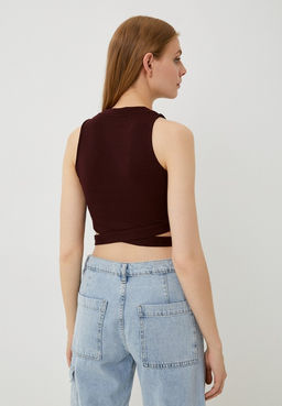 Блузка-топ с открытой зоной талии - Incity фото 7