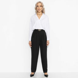 Рубашка хлопковая, На моих условиях (белая) - Charutti фото 6