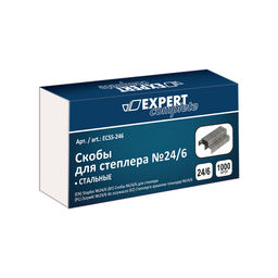 Expert Complete. Скобы для степлера, оцинкованные № 24/6 1000 шт. арт.ECSS-246