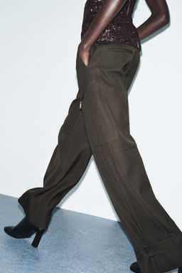 ZW COLLECTION LIMITED EDITION CARGO TROUSERS WITH ZIP