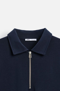 INTERLOCK ZIP POLO SHIRT - Zara фото 9