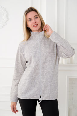 Толстовка женская из футера 2-х нитка Ирма зебра - Амадэль фото 6