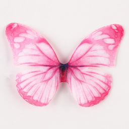 Декор для творчества «Бабочка», двухслойный, набор 12 шт., размер 1 шт. — 5×4 см, цвет розовый