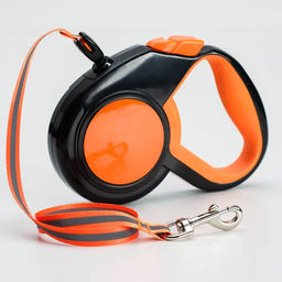 Рулетка Пижон светоотражающая, 5 м, до 25 кг, трос, прорезиненная ручка, оранжевая