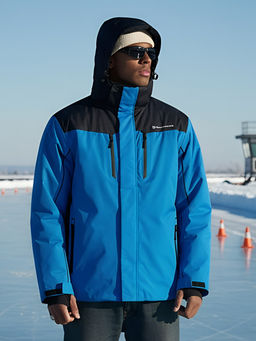 Горнолыжная куртка мужская зимняя голубого цвета 7611Gl - Mtforce фото 23