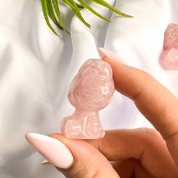 Фигурка Кошечка "Hello Kitty" из мадагаскарского Розового кварца