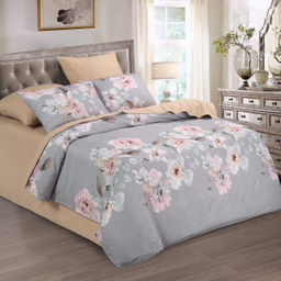 Постельное белье Сати (велюр) Евро/Пододеяльник (молния): 1 шт.- 220*200; Простыня: 1 шт.- 260*240; Наволочка (с кантом): 2 шт.- 70*70; Наволочка (с кантом): 2 шт.- 50*70 Велюр - Арт элегант фото 2