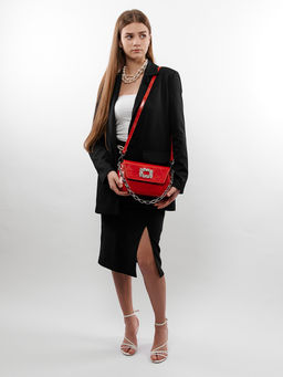 LACCOMA сумка Q6116-красный натуральная кожа полиэстер фото 9