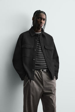 TWILL TEXTURED WATER REPELLENT OVERSHIRT - Zara фото 6