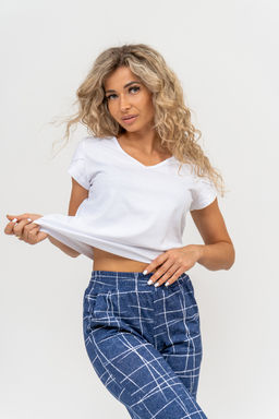 Костюм Натали футболка и брюки кулирка хлопок  фото 17