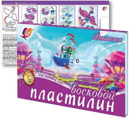 Пластилин восковой ЛУЧ ФАНТАЗИЯ 32 цвета, 480 г, со стеком