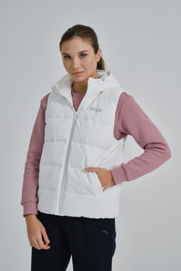 Пуховый жилет Белый